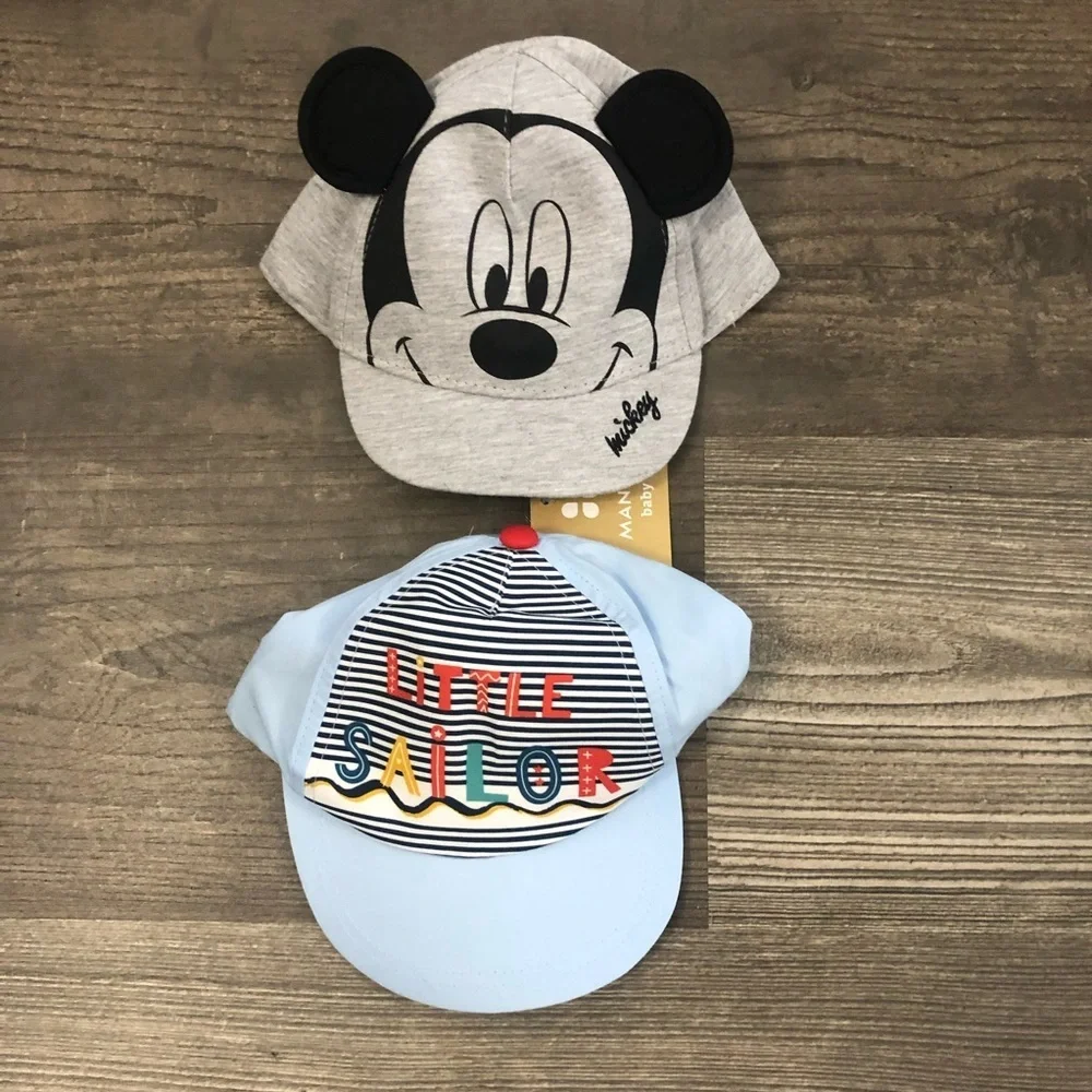 Mickey Mouse and Little Sailor Baby Baseball Caps Bundle